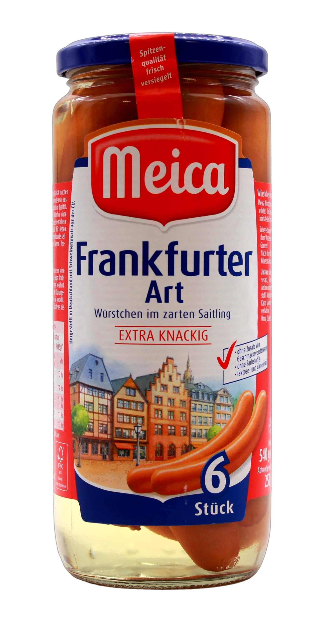 Meica Würstchen Frankfurter Art, 12er Pack (12 x 250g)