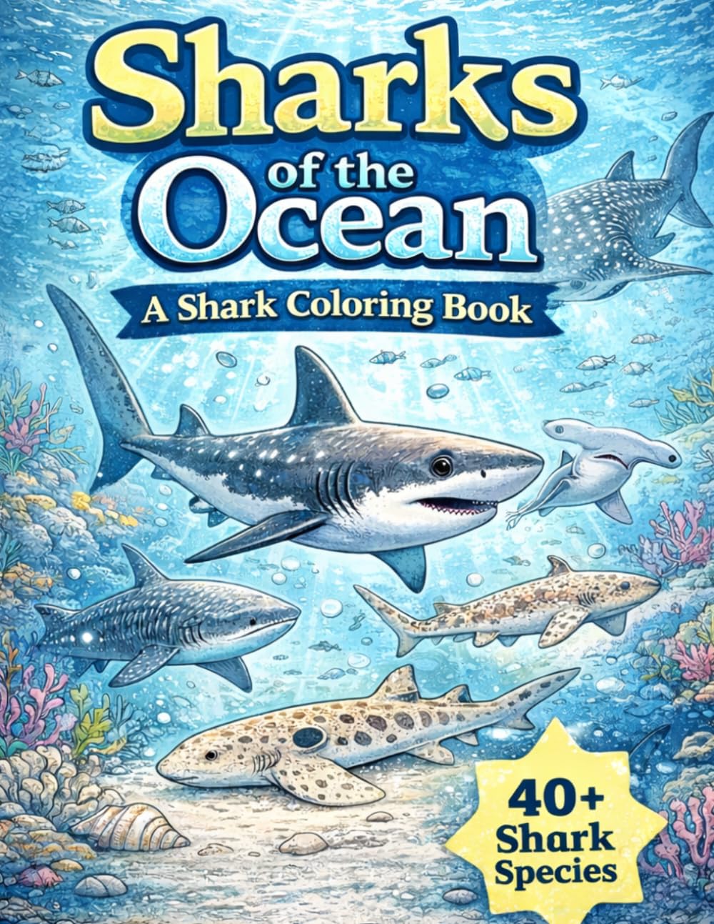 Sharks of the Ocean: A Shark Species Coloring Adventure