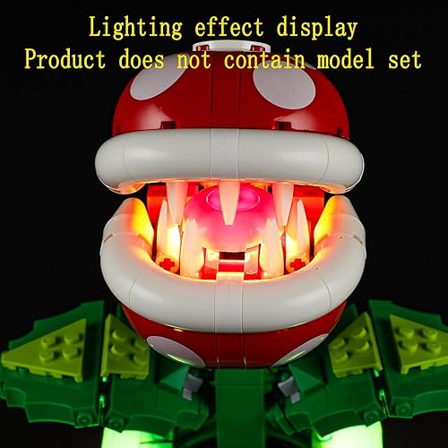 Miniatura 6 de Kit de luz LED compatible con Lego Super Mario Piranha Plant 71426 (juego de modelos no incluidos)