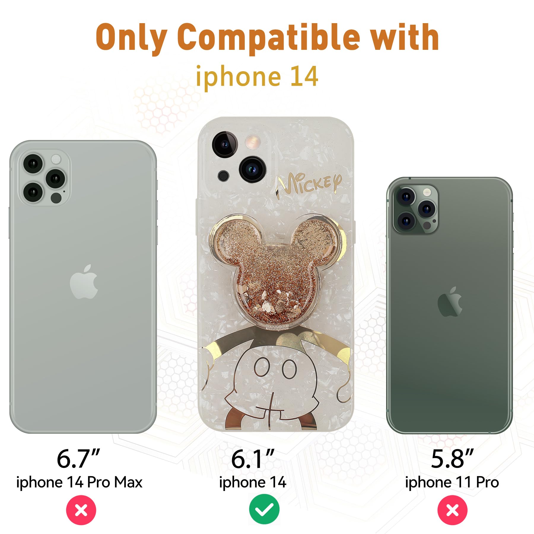 Cartoon Handyhülle Für IPhone 13 Pro Max – Mit Micky Maus Design, Handschlaufe, Metallkette & Displayschutzfolie