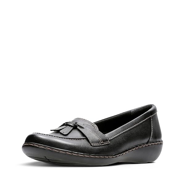 Clarks Ashland Bubble Slipper da Donna, Nero, 42.5 EU X-Larga