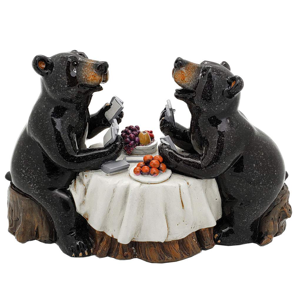 Figurine d'ours noirs Pacific Giftware en résine pour décoration