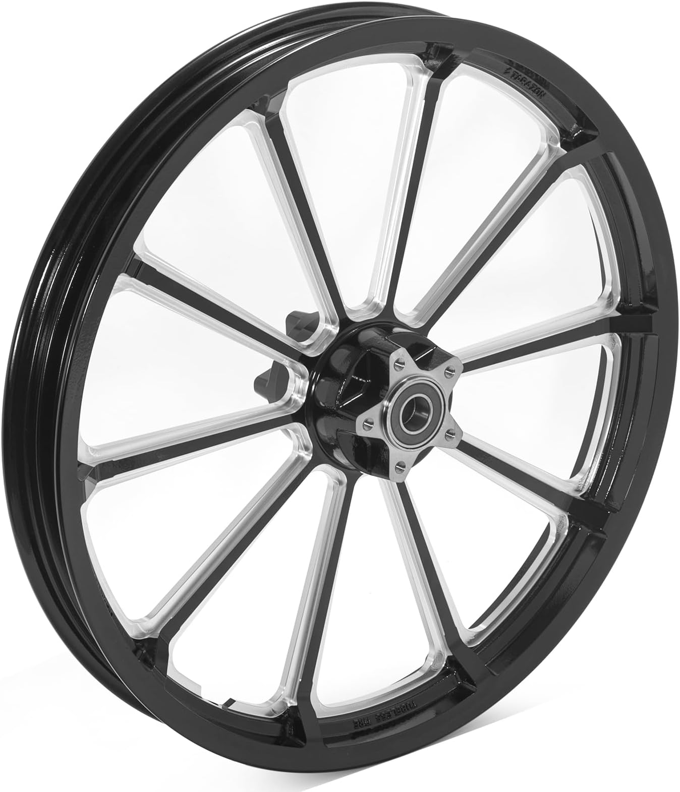 TARAZON21 x 2.15 inch glossy black front wheel rim for Harley Dyna Wide Glide Super Glide Street Bob Low Rider 2008-2017 09 10 11 12 13 14 15 16 17