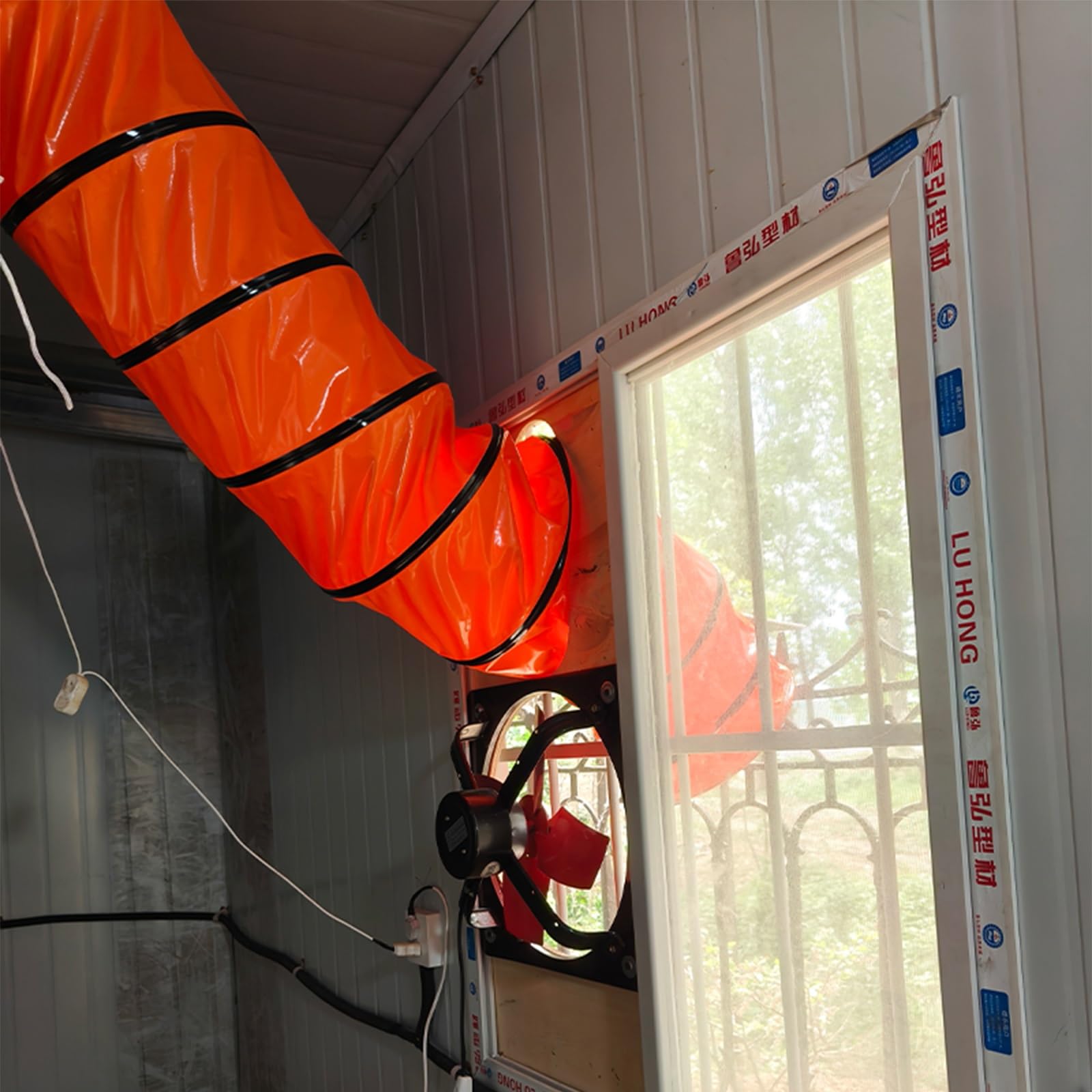 tuyau de ventilation Tuyau Flexible Rond De 200/250/300/450/500/550/600 mm Pour Climatisation Portable, Isolé, Ventilation CVC Et Tentes De Culture Et Conduit D'évacuation D'air De Voiture De Pompage(