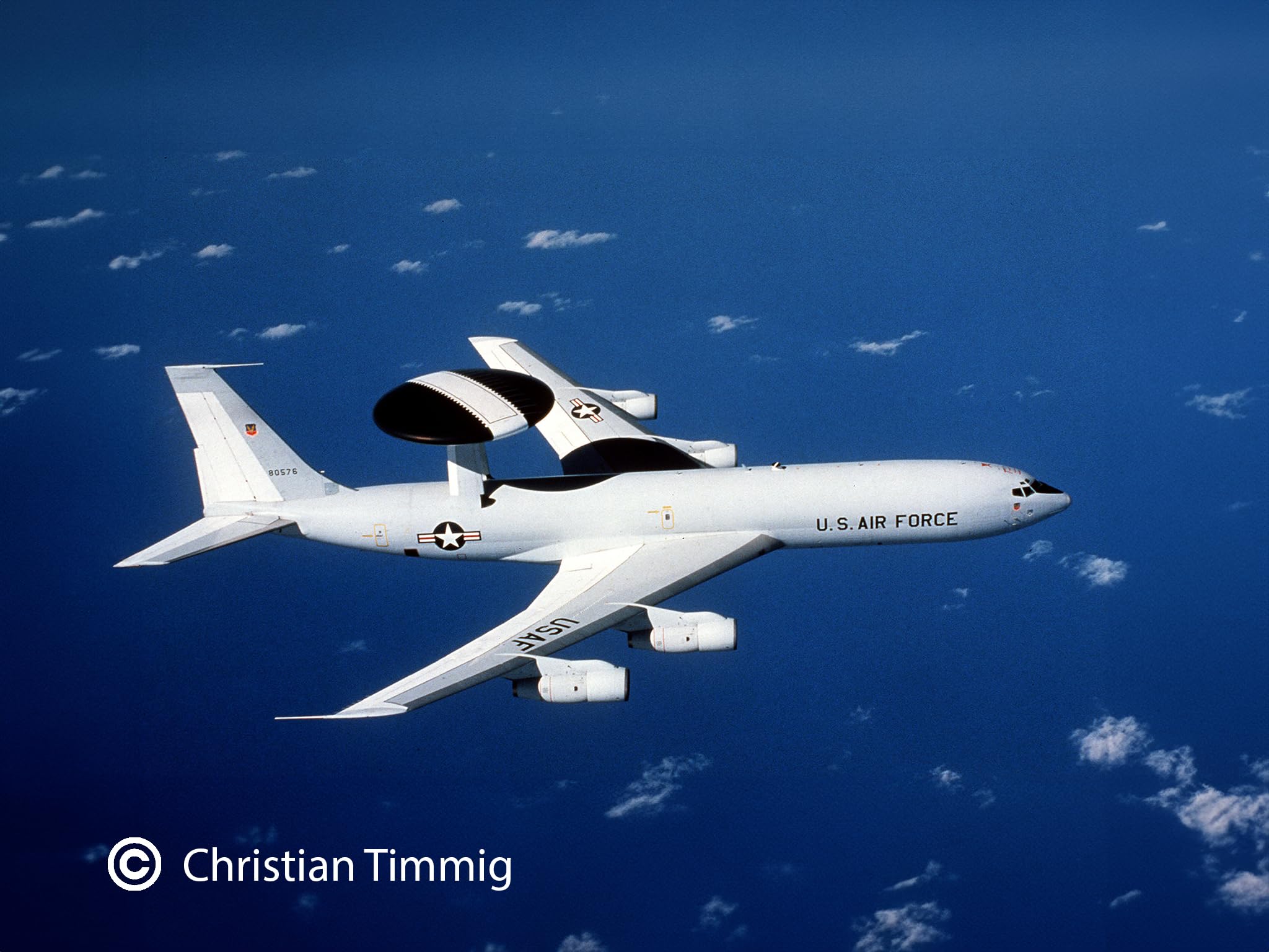 Revell 03794 Boeing E-3A Sentry Aircraft 1:144 Scale Unbuilt/Unpainted Plastic Model Kit, Molded Colour