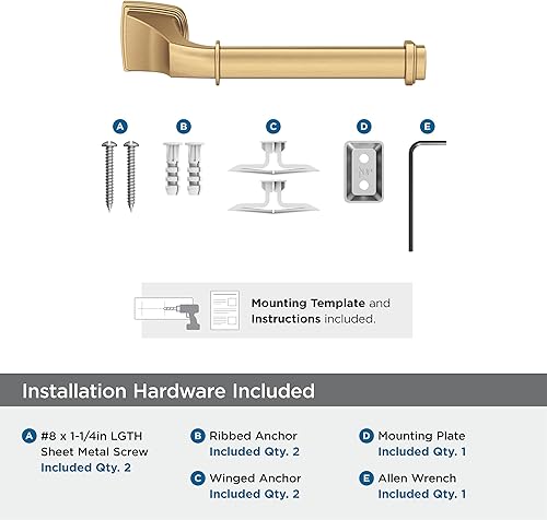 Vista 98 de Amerock BH36034CZ Toallero de bronce champán Toallero de 24 pulgadas (24.016 in) Revitalize Toallero de baño Accesorios de baño