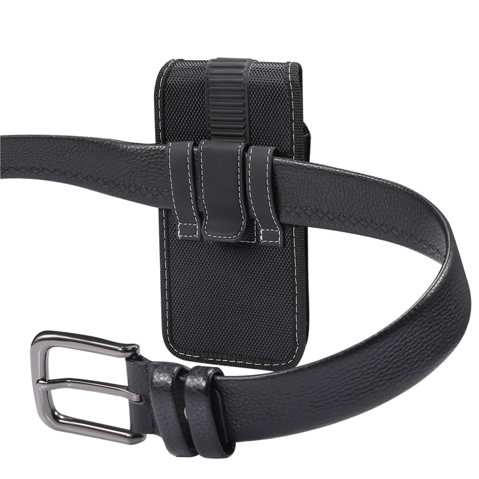 Phone Belt Pouch Universal Mobile Waist Bag Nylon Oxford Fabric Men Clip Case für Wandern, Camping(6.5 inch)