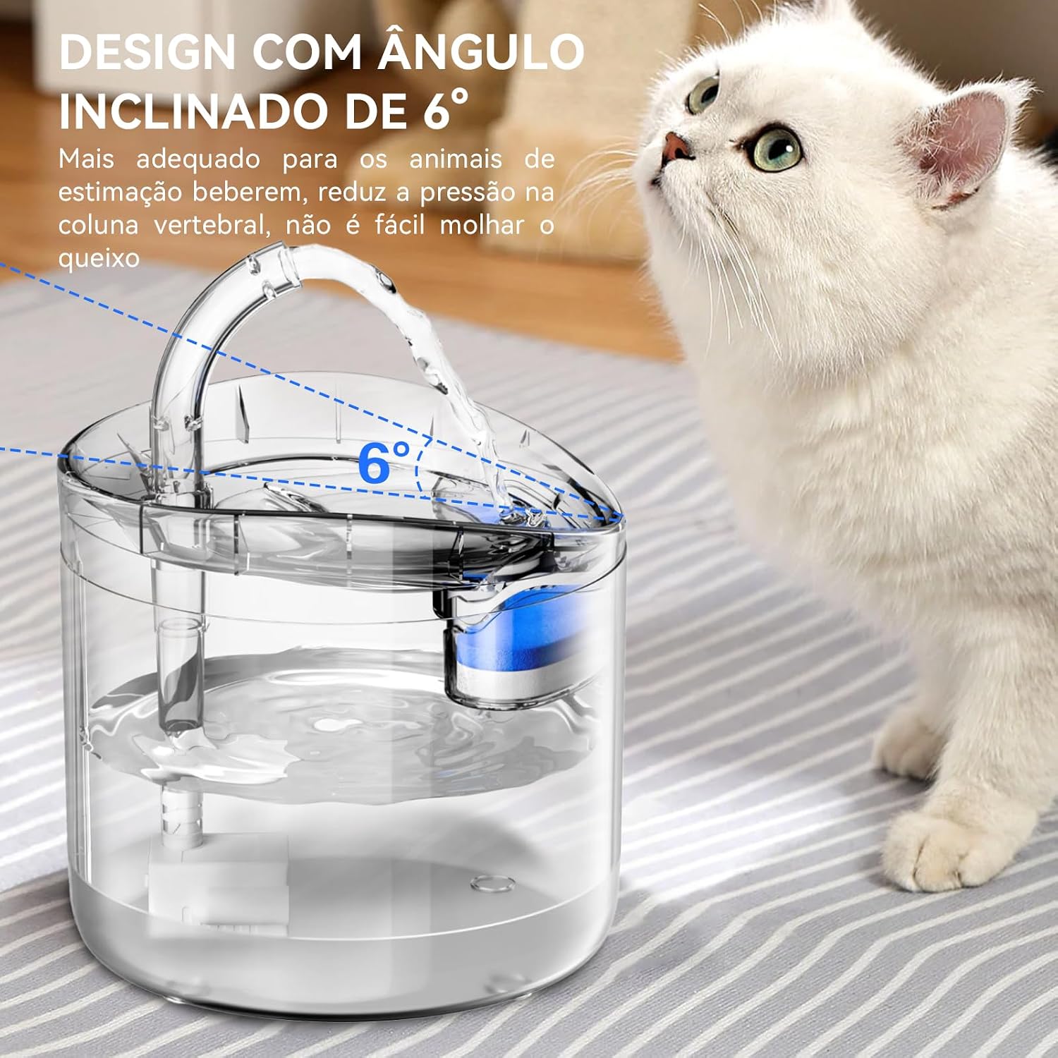1.8L Bebedouro Gato Tipo Fonte, Bebedouro Fonte De Água Para Cães Gatos Elétrico Pet,Substituição Do Filtro Da Fonte Para Gatos (Modelo 1) 1.8L Bebedouro Gato Tipo Fonte, Bebedouro Fonte De Água Para Cães Gatos Elétrico Pet,Substituição Do Filtro Da Fonte Para Gatos (Modelo 1)