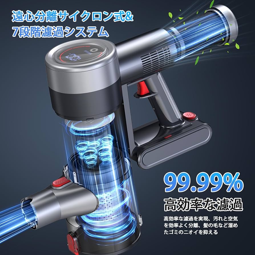 掃除機 コードレスBivark サイクロン式 550Ｗ 3段吸引力　⭐️新品⭐️ 楽天市場】掃除機【楽天9連冠達成！吸引力完全進化60Kpa超強力
