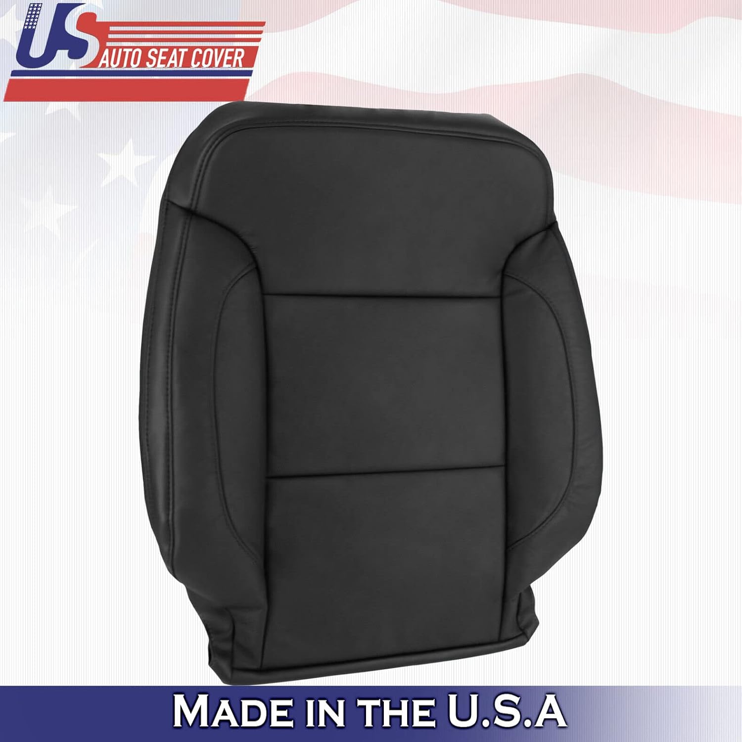 2018 2019 for for Chevy Tahoe 2X Top & 2X Bottom Package Leather Seat Covers Black