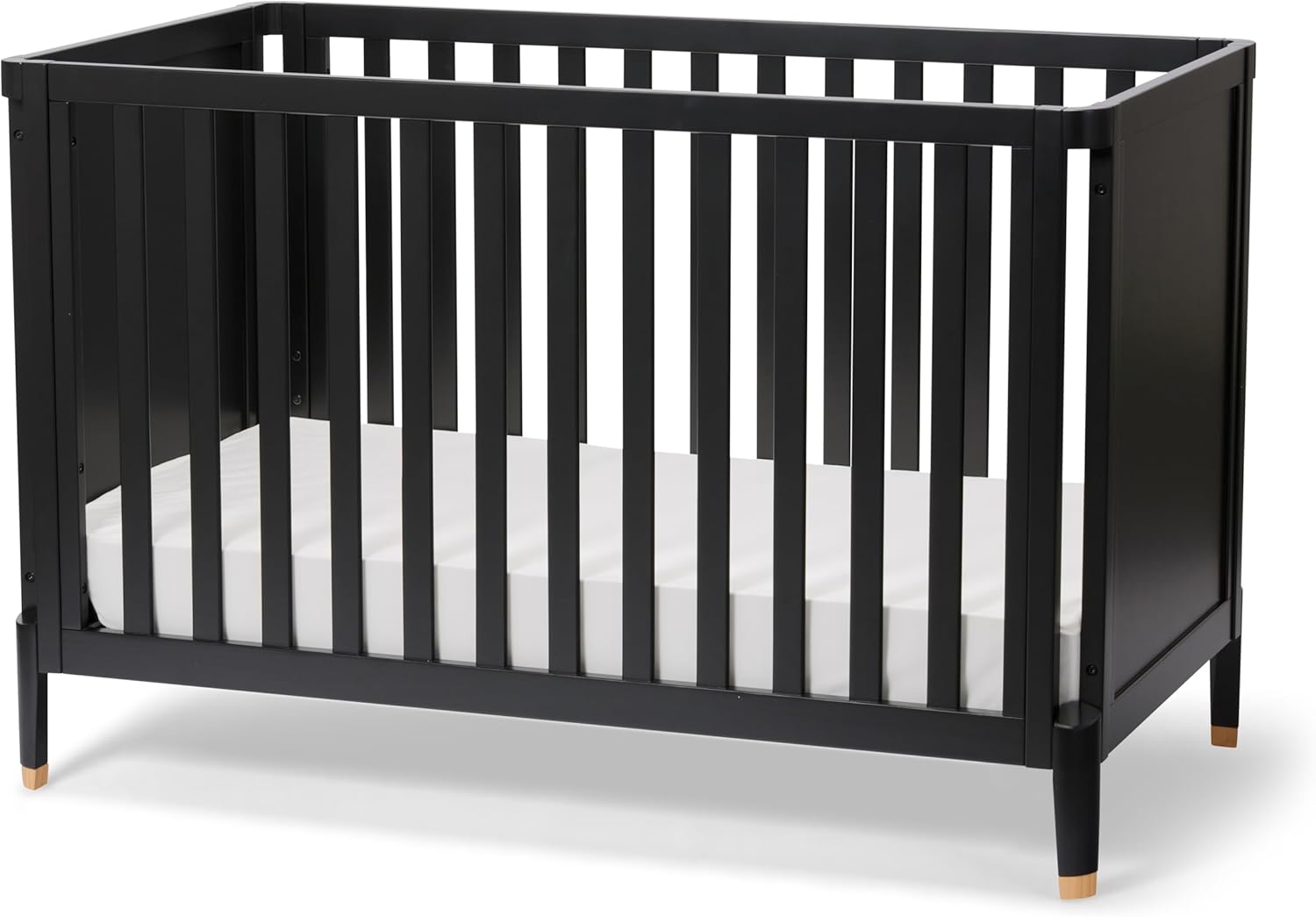 Little Seeds Aster 4-in-1 Convertible Crib, Black