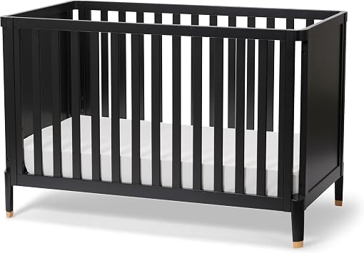Little Seeds Aster 4-in-1 Convertible Crib, Black