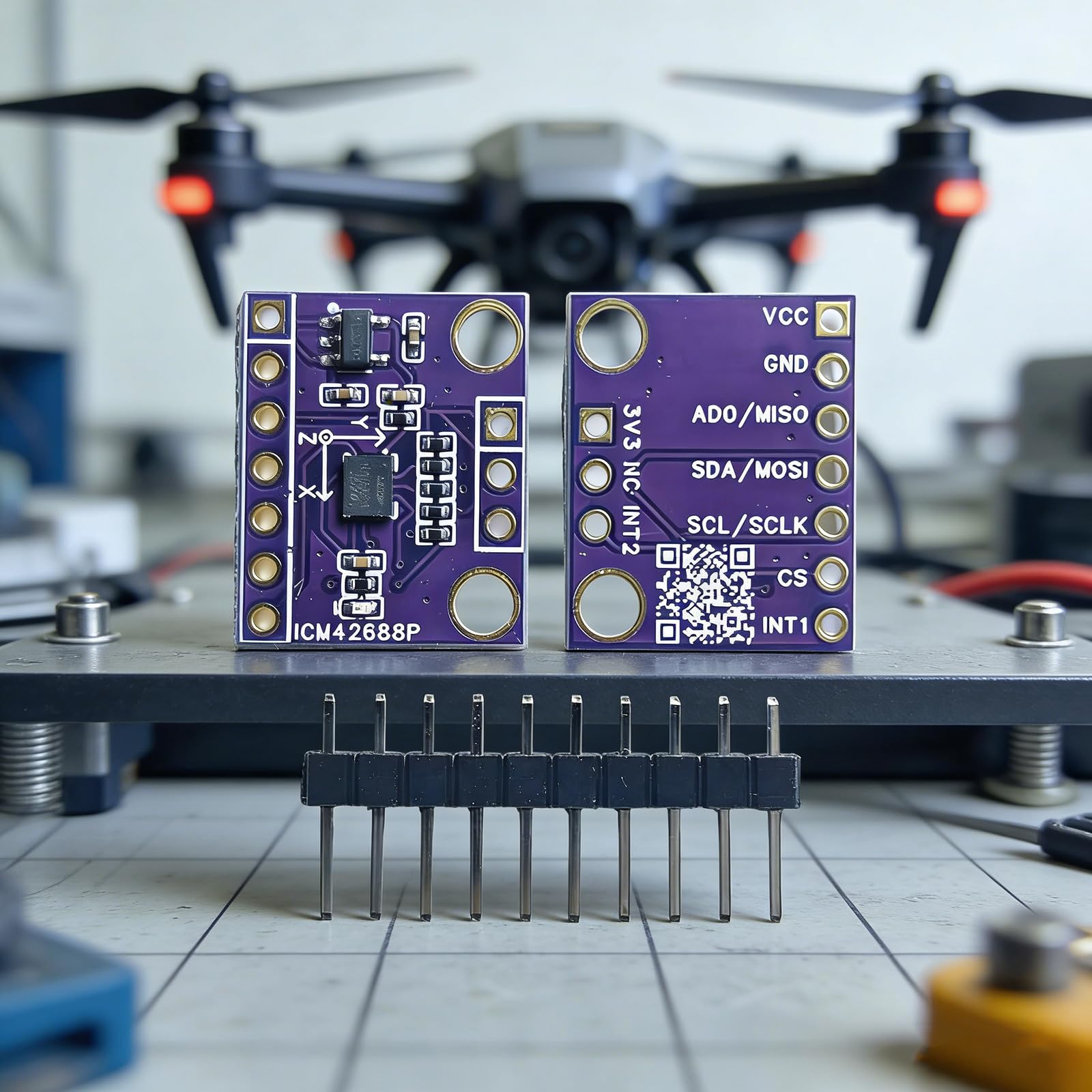 Precisione ICM42688 Modulo a 6 Alberi con deriva a Bassa Temperatura e interfacce IIC SPI per sistemi integrati Indossabili Trasduttore Navigazione