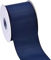 Vista 120 de Rollo de cinta de grogrén sólido YAMA de 5/8 pulgadas - 25 yardas para cintas de envolver regalos, blanco