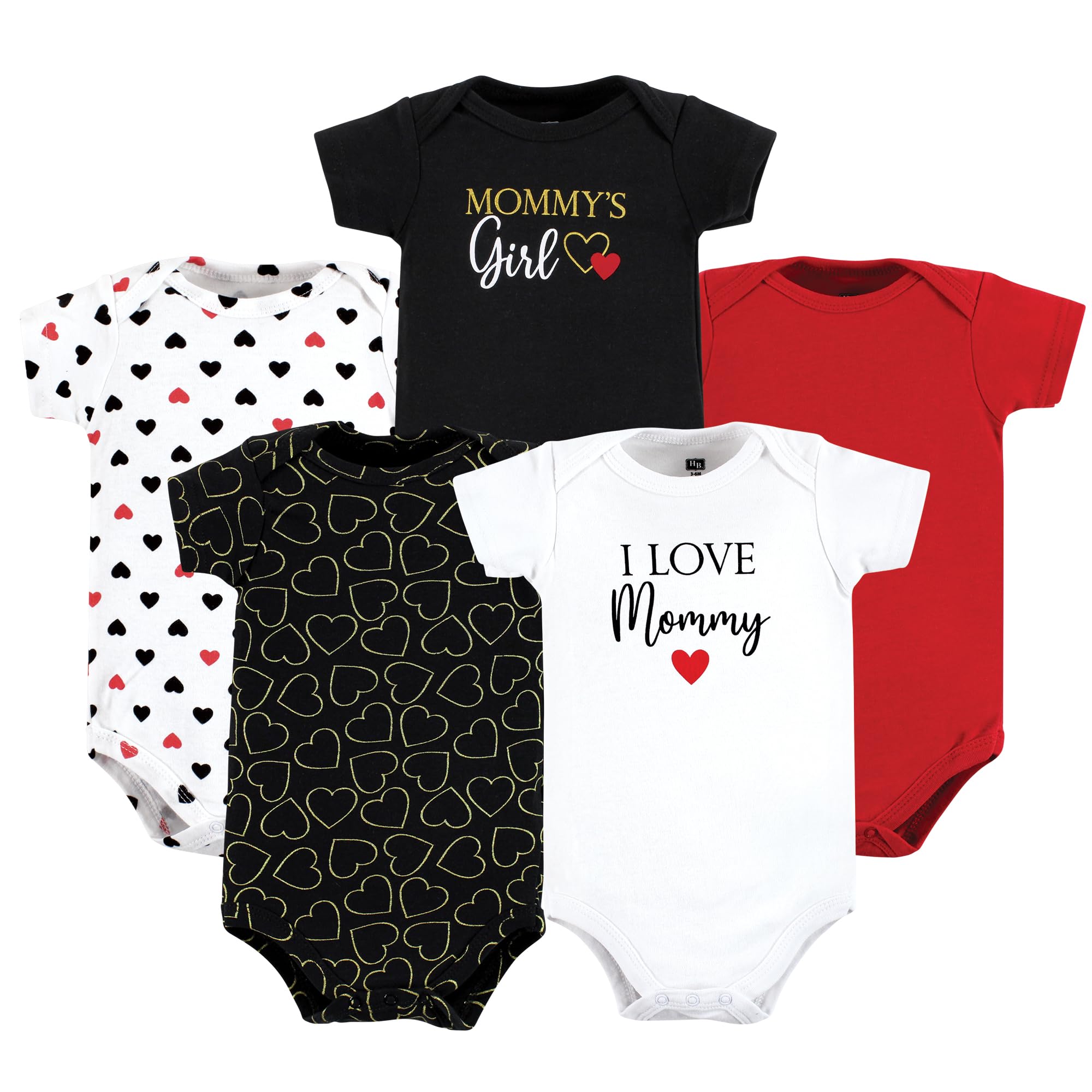 Hudson Baby Body de algodón para bebés