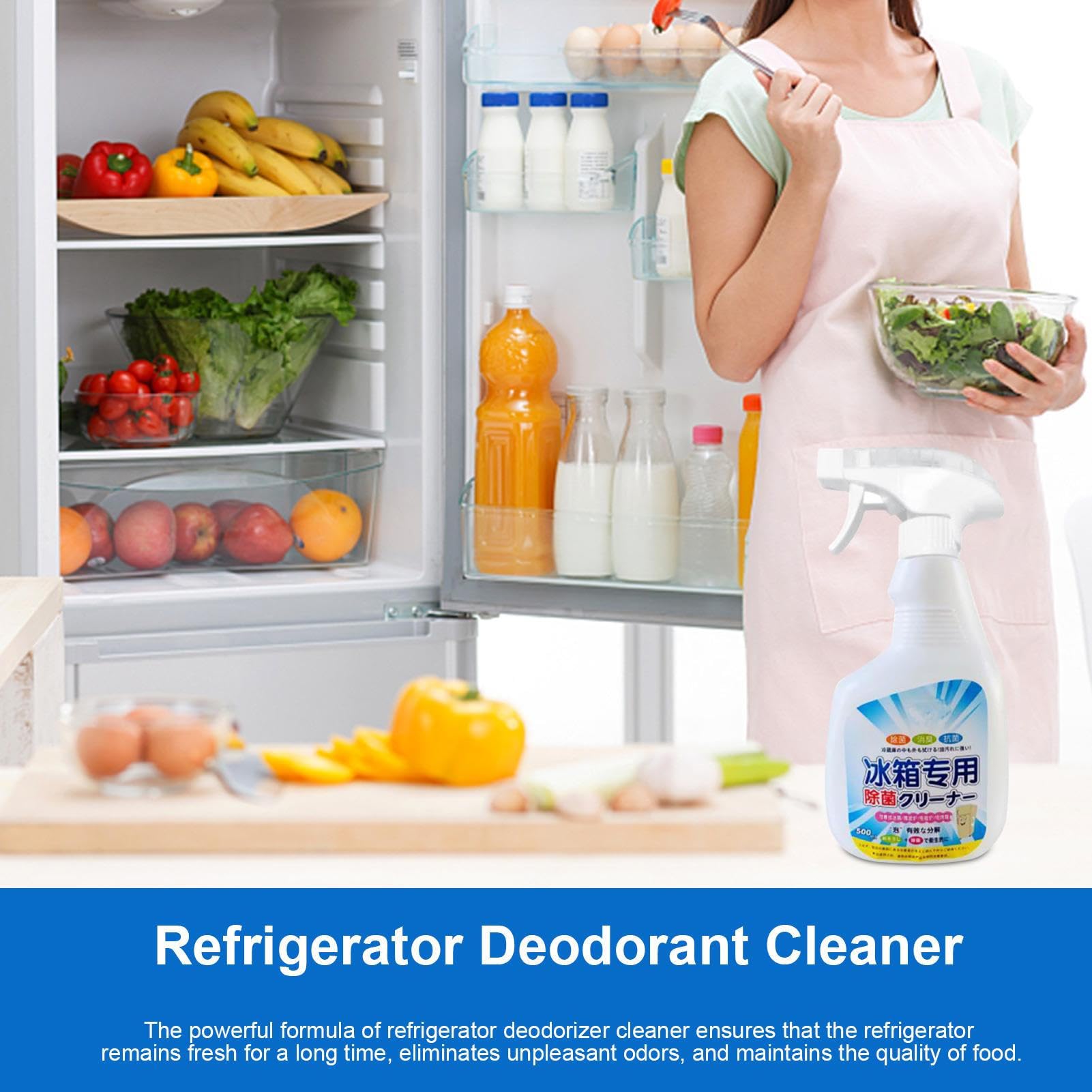 Amazon.co.jp: 冷蔵庫の臭い取り剤 - 冷凍庫用長時間消臭スプレー,家庭