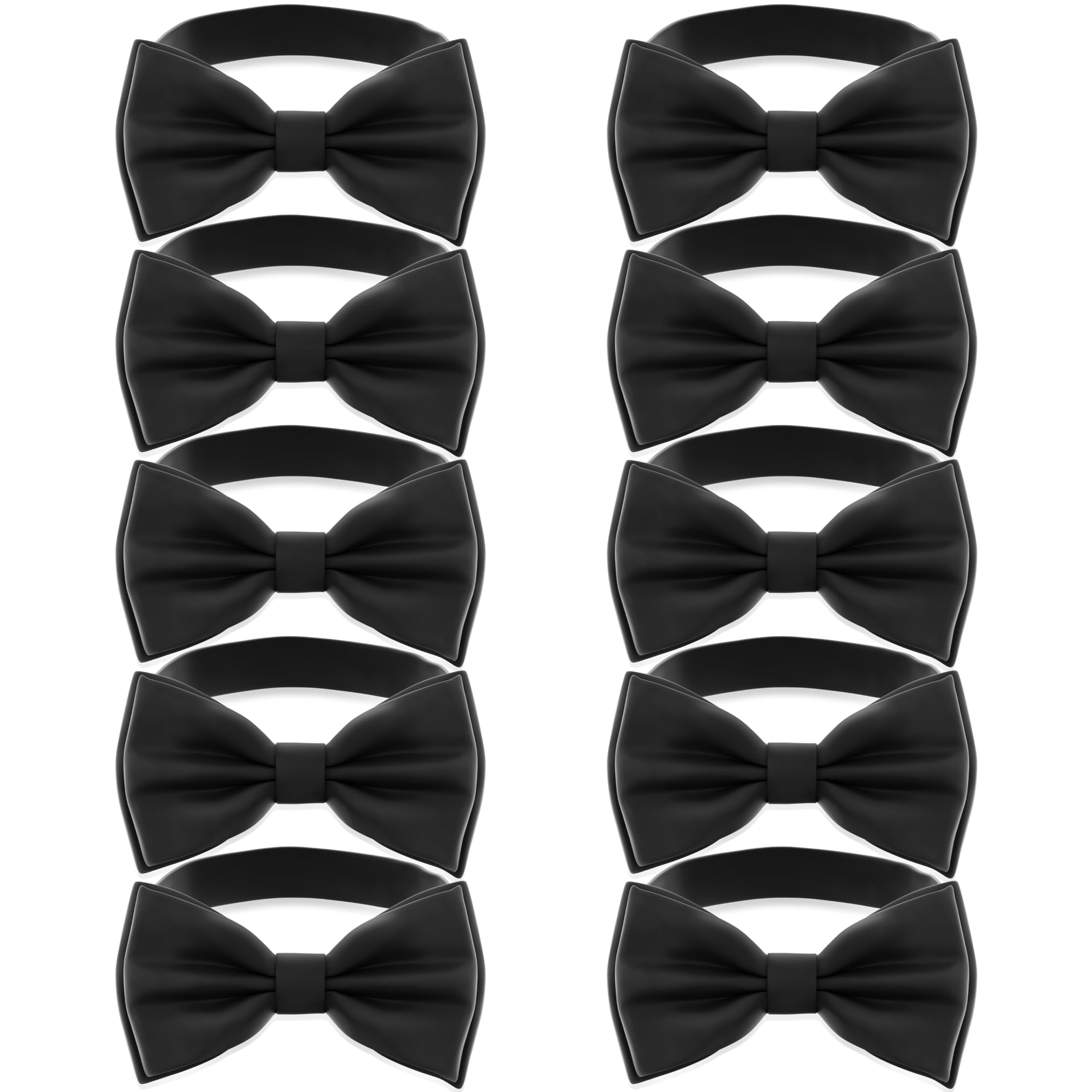 Adam Young Men's Bow Ties Pre-Tied Style Formal Satin Classic Bowtie for Tuxedo Faux Silk