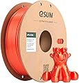 eSUN PLA Soie Filament 1.75mm, Soyeux Brillant Imprimante 3D Filament PLA, Précision Dimensionnelle +/- 0.05mm, 1KG Bobine (2.2 LBS) Filament d'impression 3D pour Imprimante 3D, Orange Soie