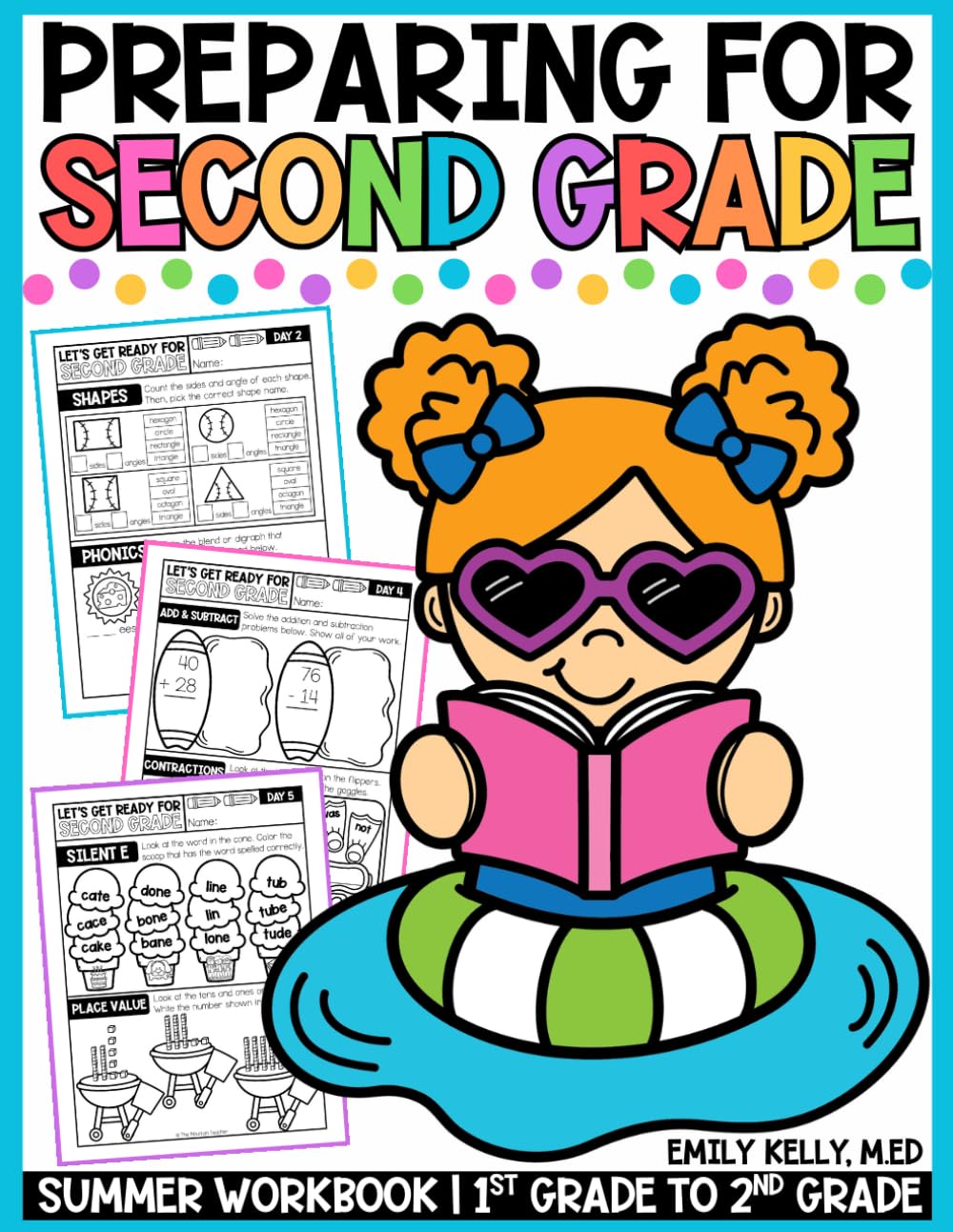 Preparing for Second Grade: Summer Workbook 1st Grade to 2nd Grade (Getting Ready for School Summer Workbooks)