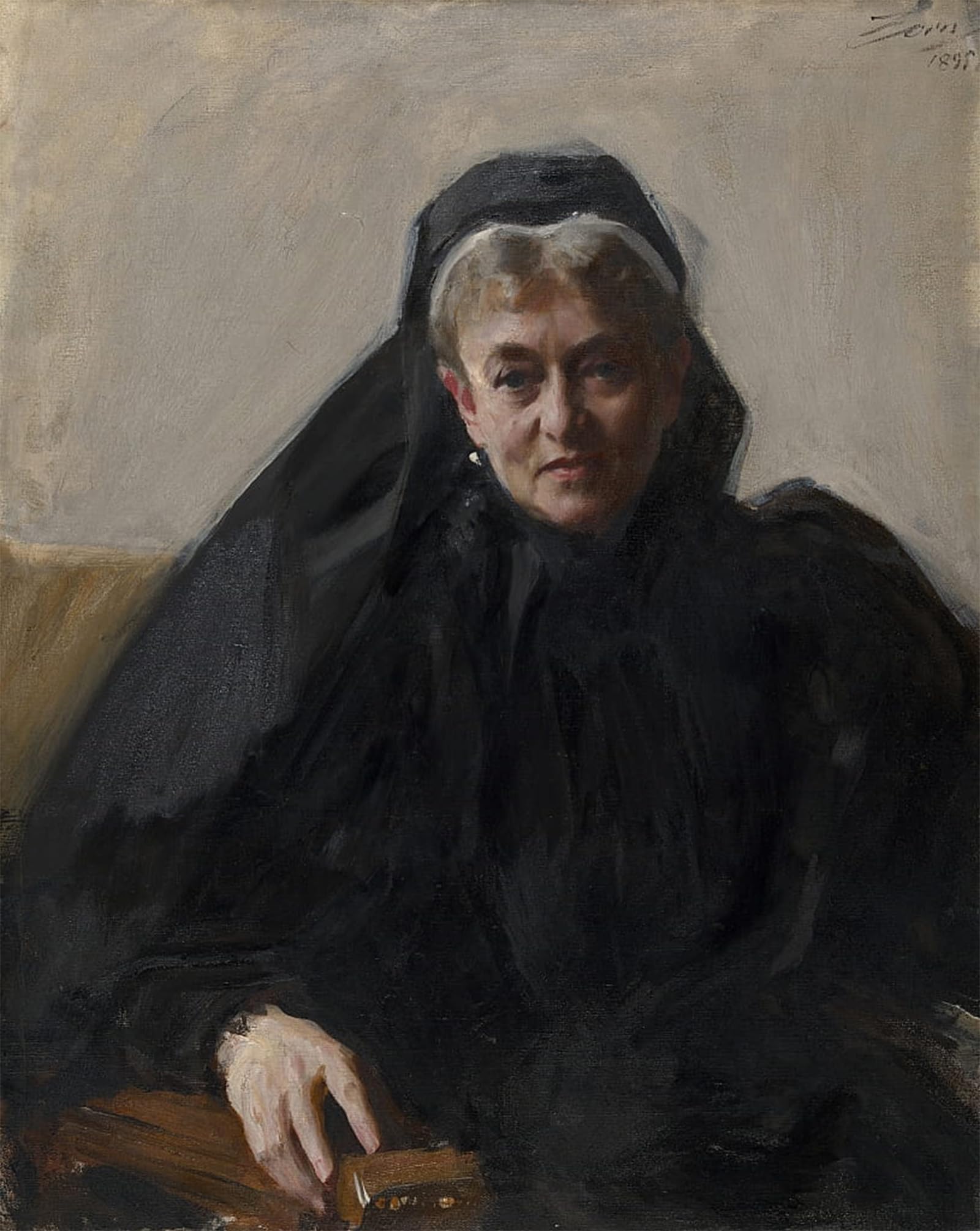 ARTXLXXBN Famous Print Painting Colorful Art Print Maria Sheldon Scammon by Anders Leonard Zorn Canvas Art Decorations for Home Decor 60x90cm