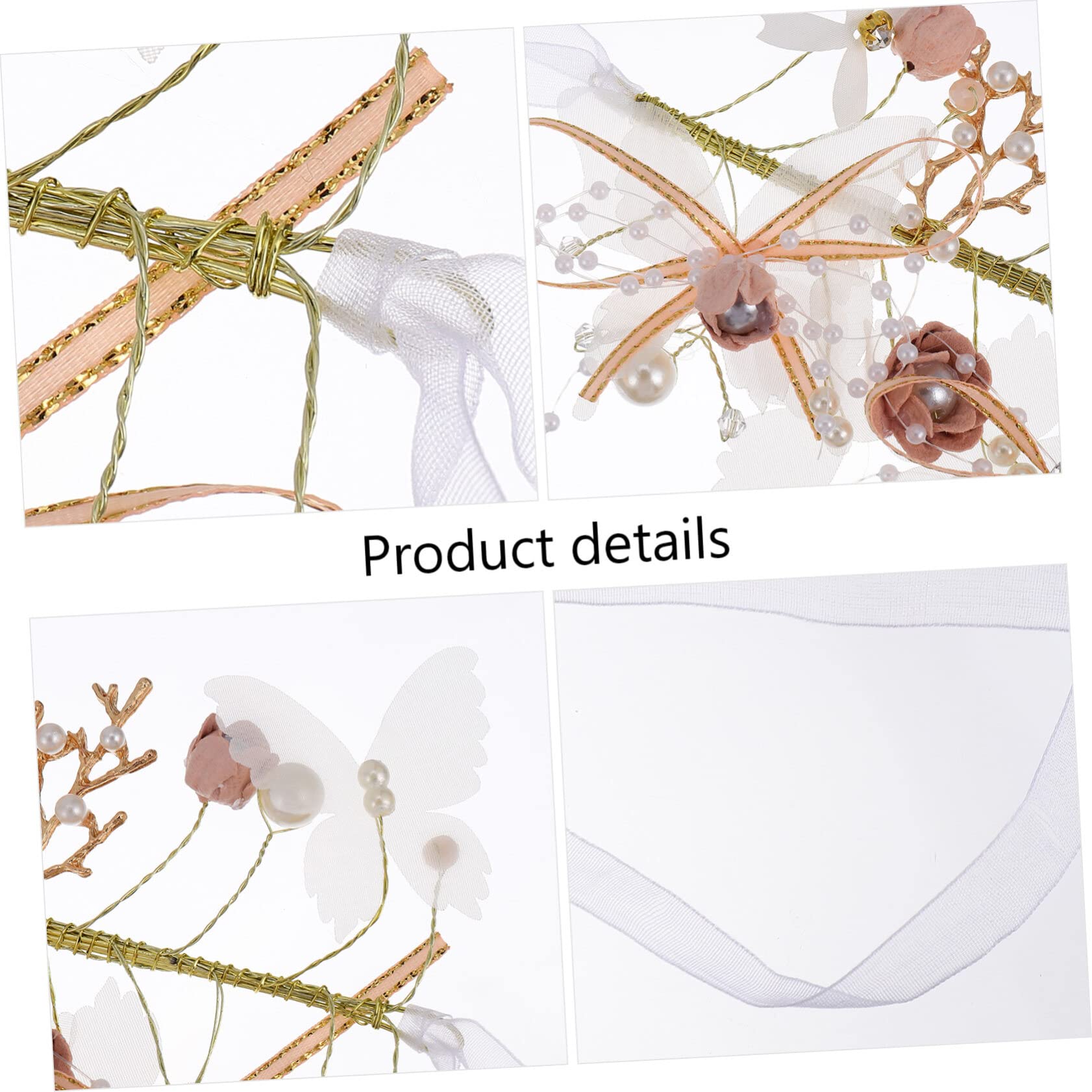 6pezzi Bracciali Floreali Da Sposa Con Perle e Cristalli Decorazioni Per Cerimonie e Feste Adatti Sposa e Damigelle