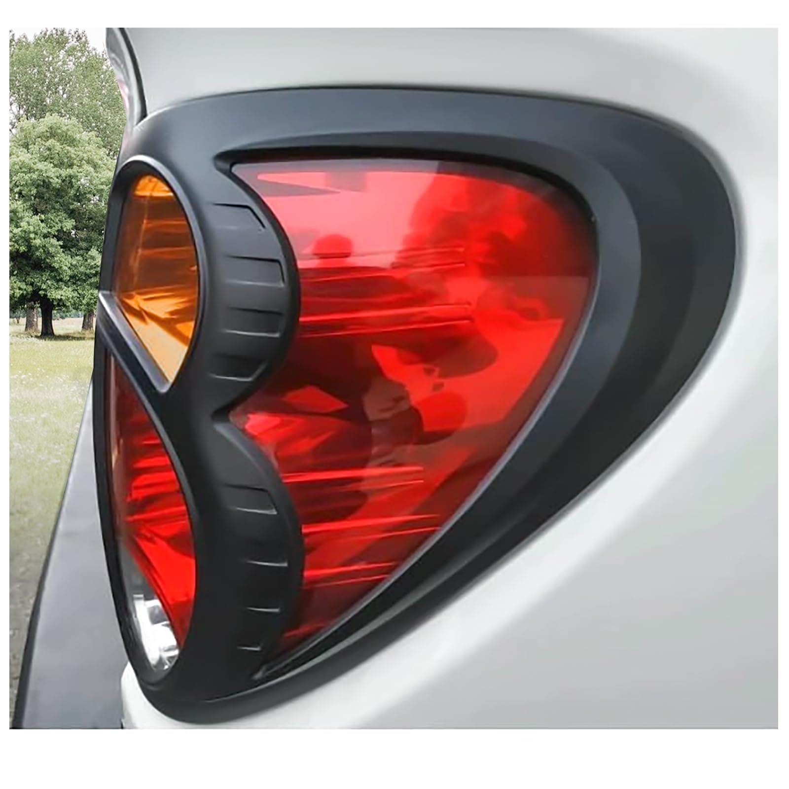 Copertura fanale posteriore per Mitsubishi L200 2006-2014, L200 Triton KA KB ABS, rivestimento di protezione posteriore nero opaco