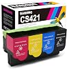 SAIDING Remanufactured Toner Cartridges Replacement for CS421 78C10K0 78C10C0 78C10M0 78C10Y0 to Use with CS421dn CS622de CX421adn CX622ade CX622de CX625ade CX625adhe Printer 4 Pack