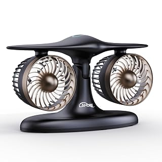 Jet Engine Desk Fan -18-Hour Runtime Battery Operated Fan Turbo fan, USB-C Rechargeable Table Fan, High-End Aviation Turbine Office Decor, Luxury Gift Box for Men, Dad, Pilots, Tech Lovers - Amazon product rated Grade A