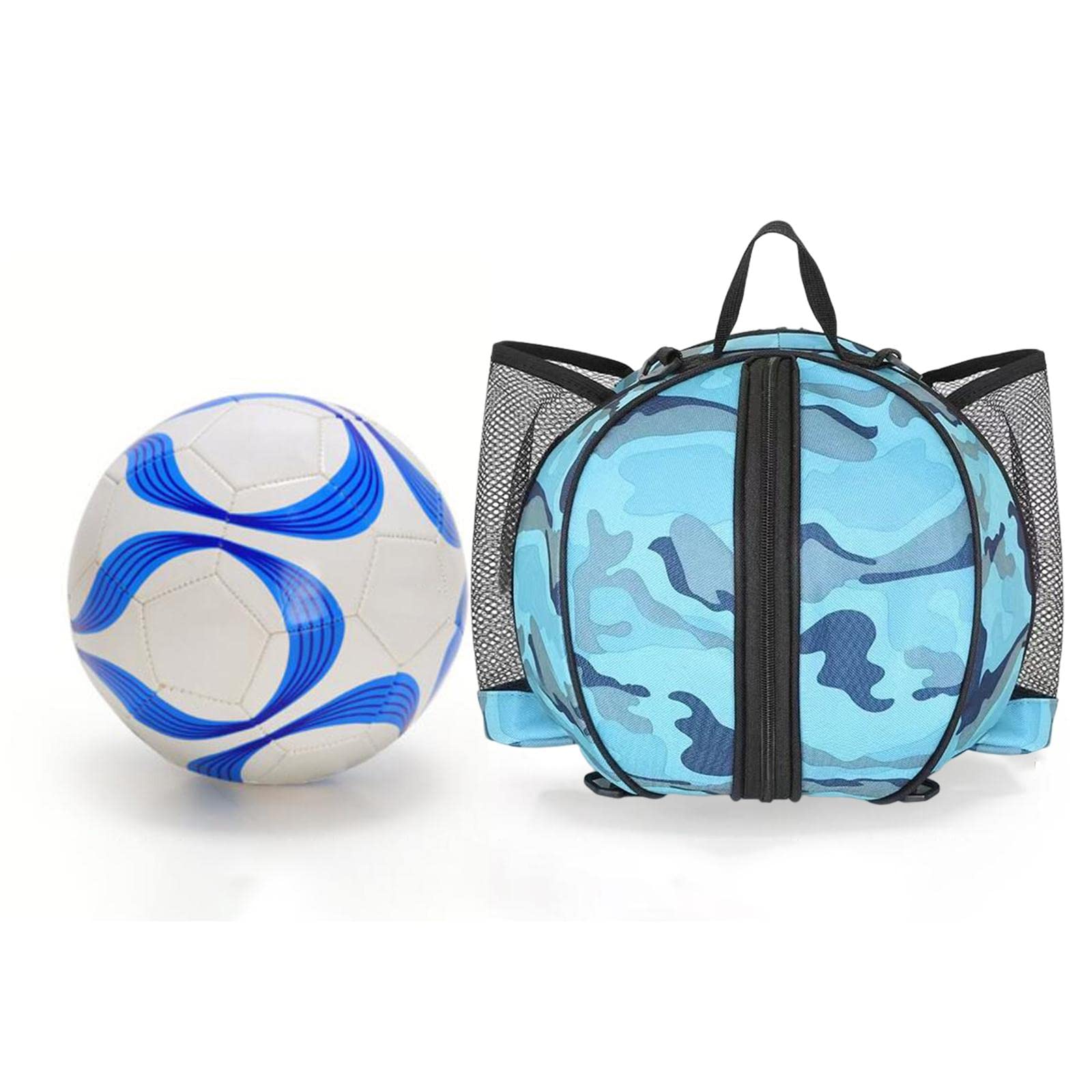F Fityle Bolsa de Baloncesto Universal, Mochila de Almacenamiento, Correa de Hombro Ajustable
