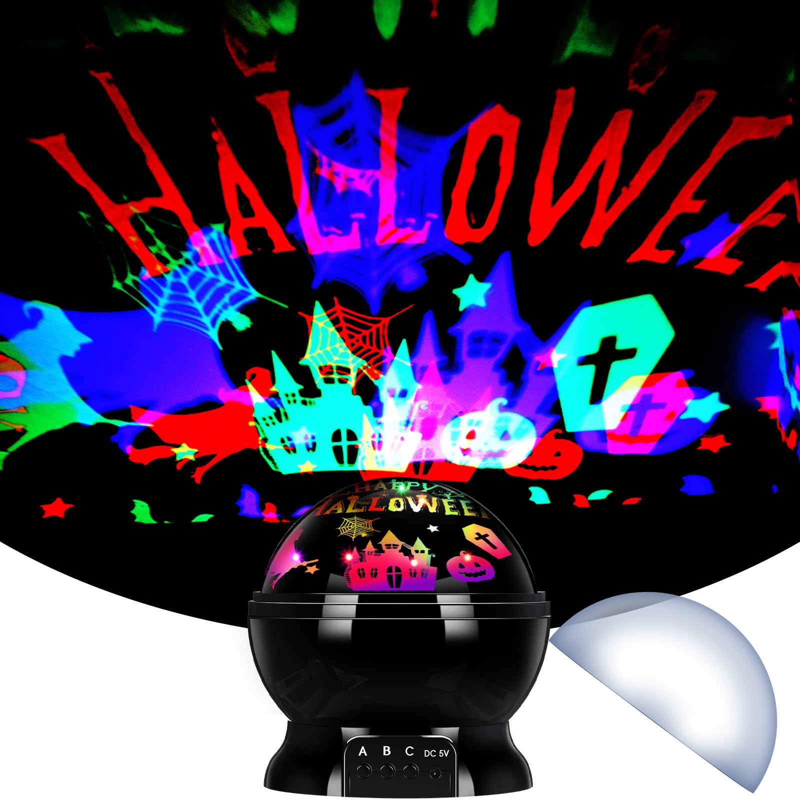 Amazon.com: Rossesay Halloween Projector Lights Indoor Happy