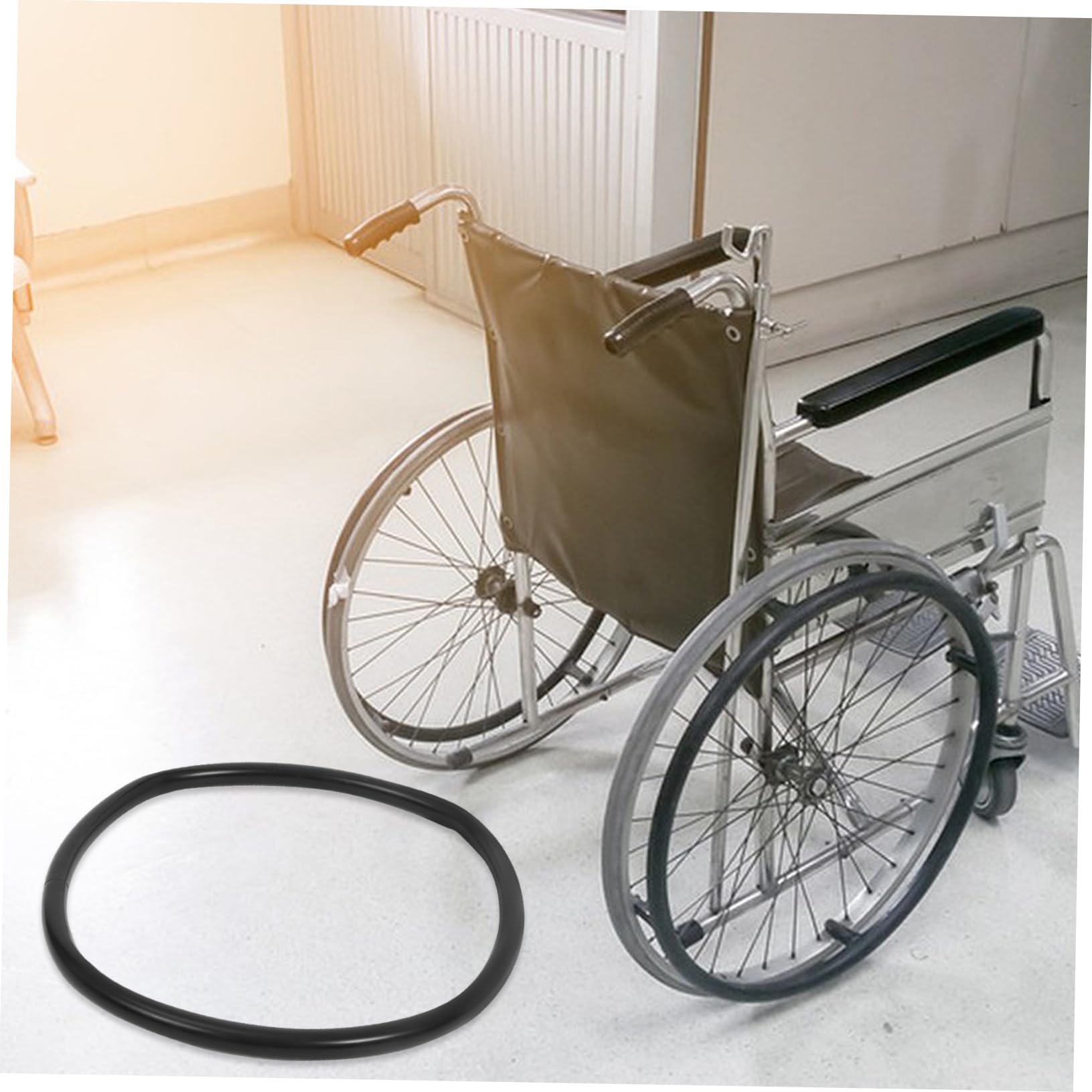 Coperture Antiscivolo in Silicone per Anelli di Spinta Sedia a Rotelle, Resistenti All’usura, Nero, Presa Migliorata | Anello di Spinta, Migliora la Manovrabilità, Comfort Aumentato, per Adulti