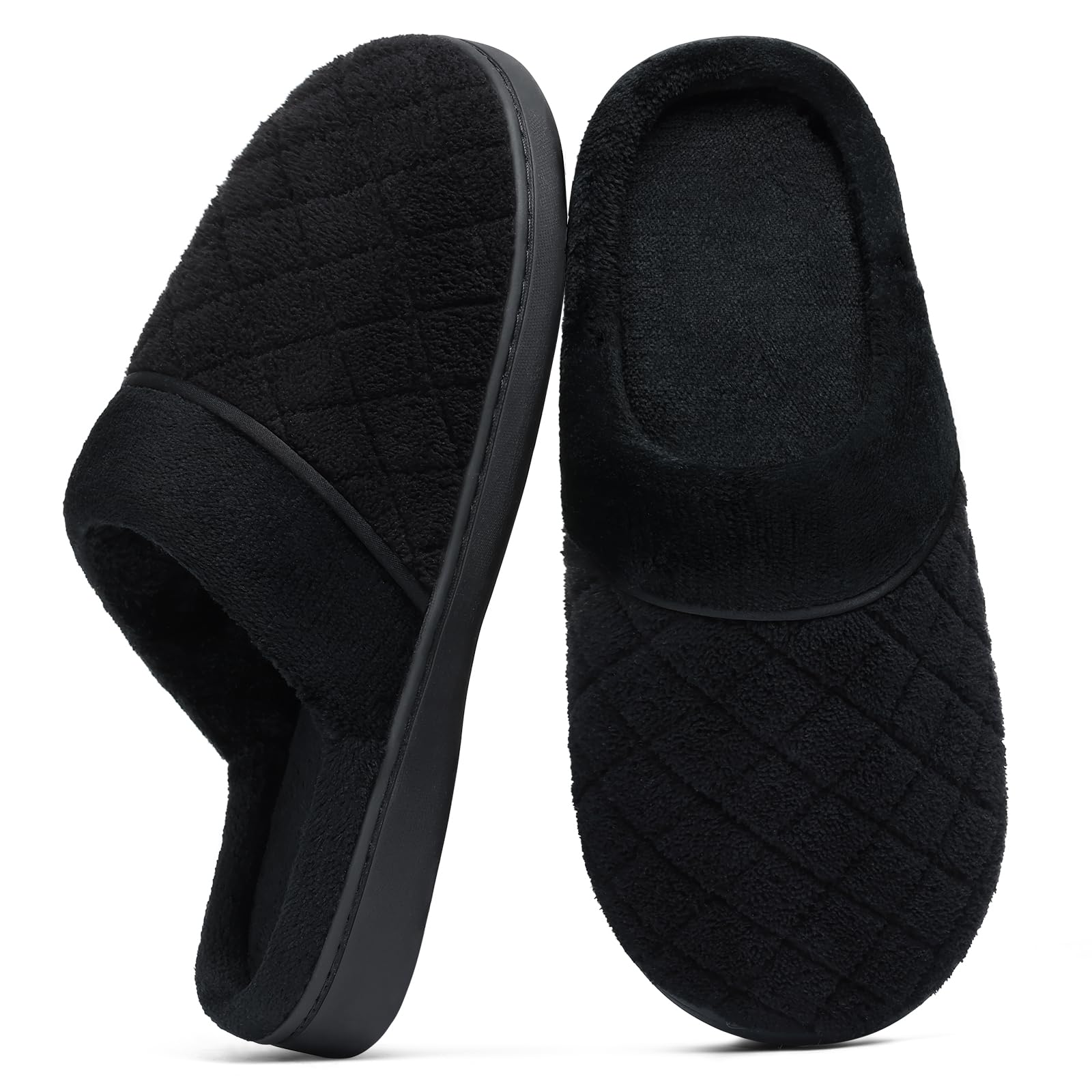 Litfun Unisex House Slippers for Women Men Memory Foam Indoor Bedroom Shoes