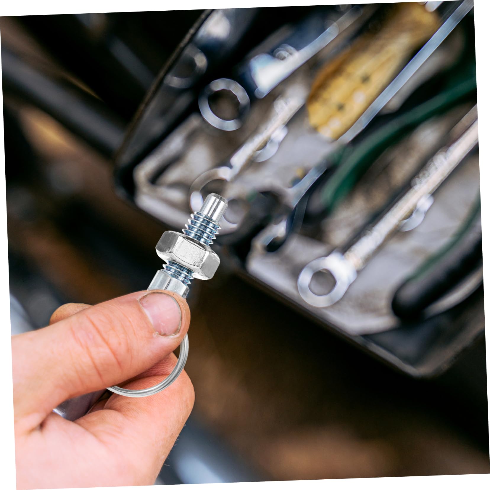 SOLUSTRE 4sets Spring Locking Set Stainless Steel Spring Plunger Latch Pin Locking for DIY Projects 2pcs*4