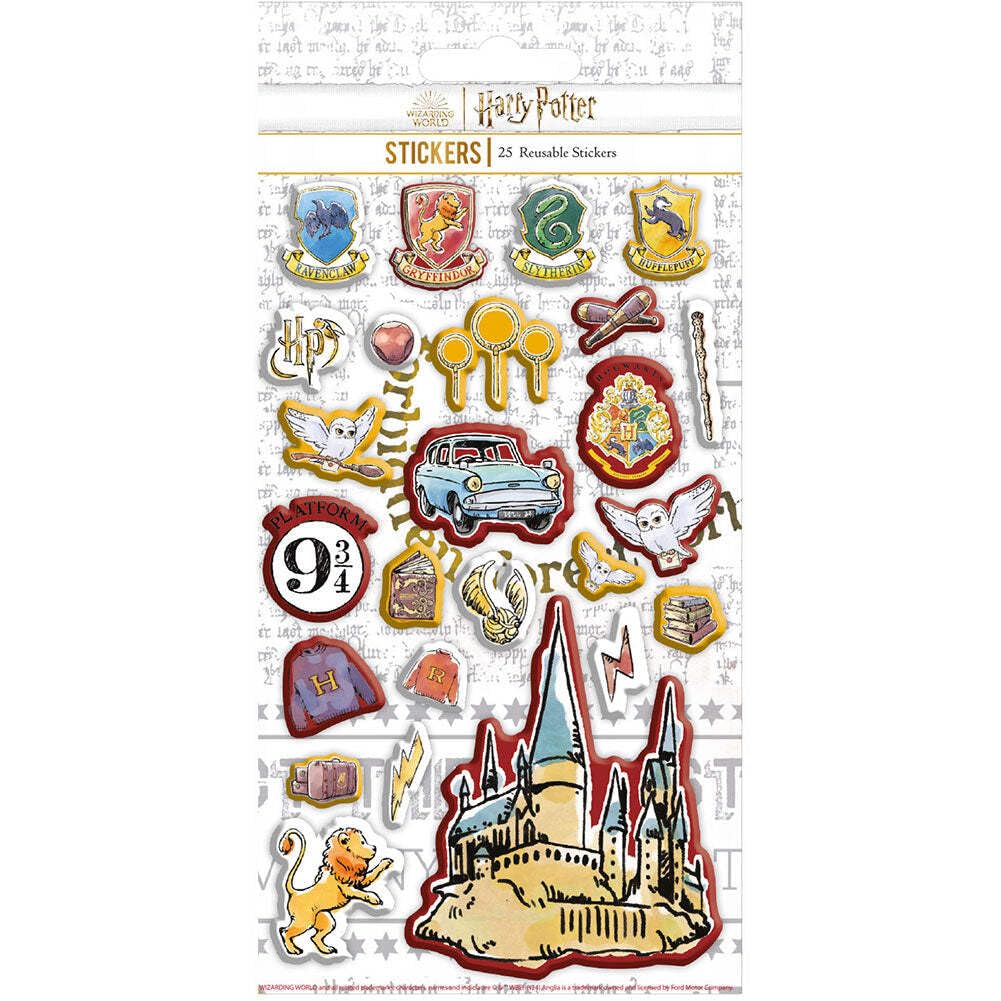 Harry Potter Puffy Pack Of 25 Reusable Stickers