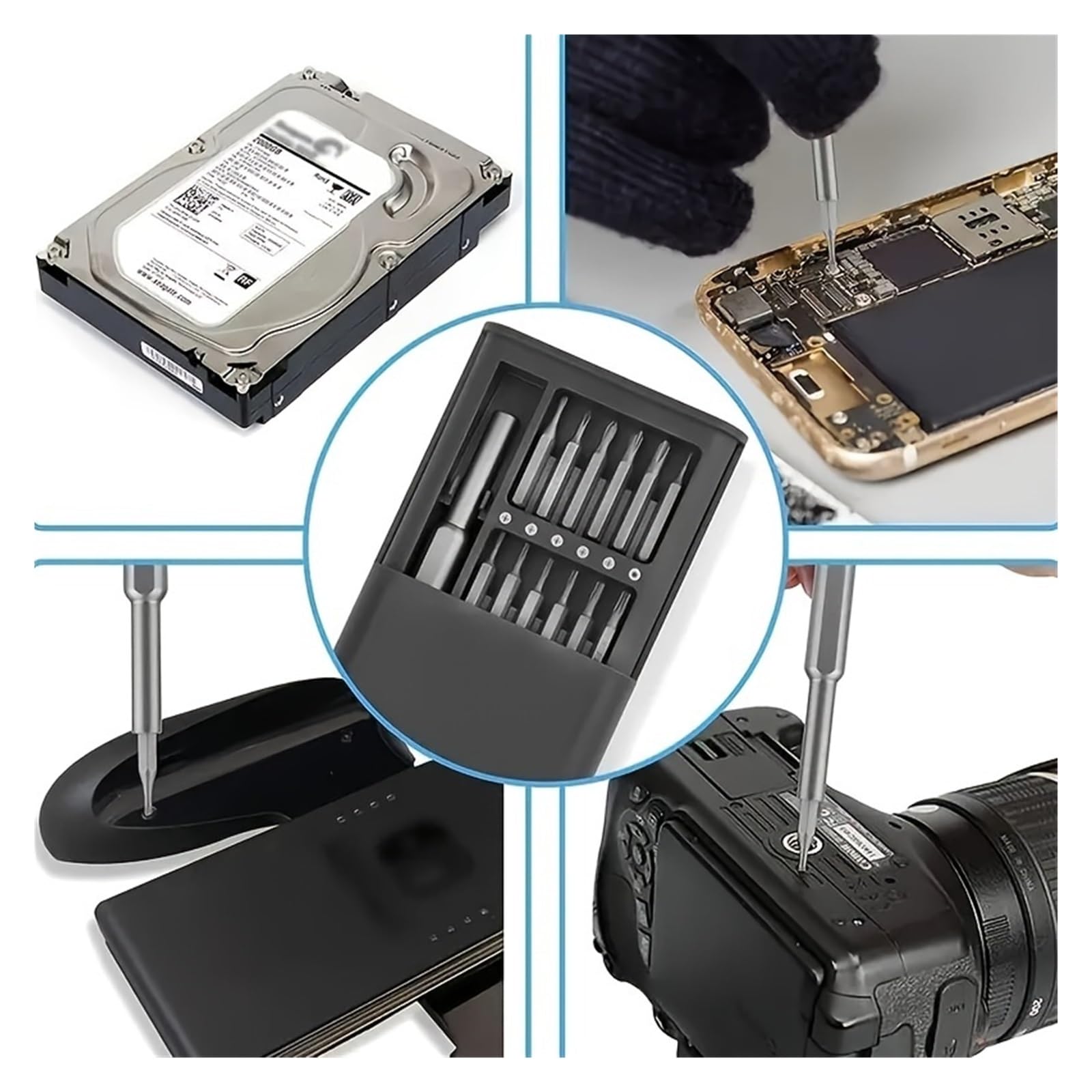 Juego de puntas destornillador precisión, magnéticas Torx Tri Wing for reparación computadoras y teléfonos