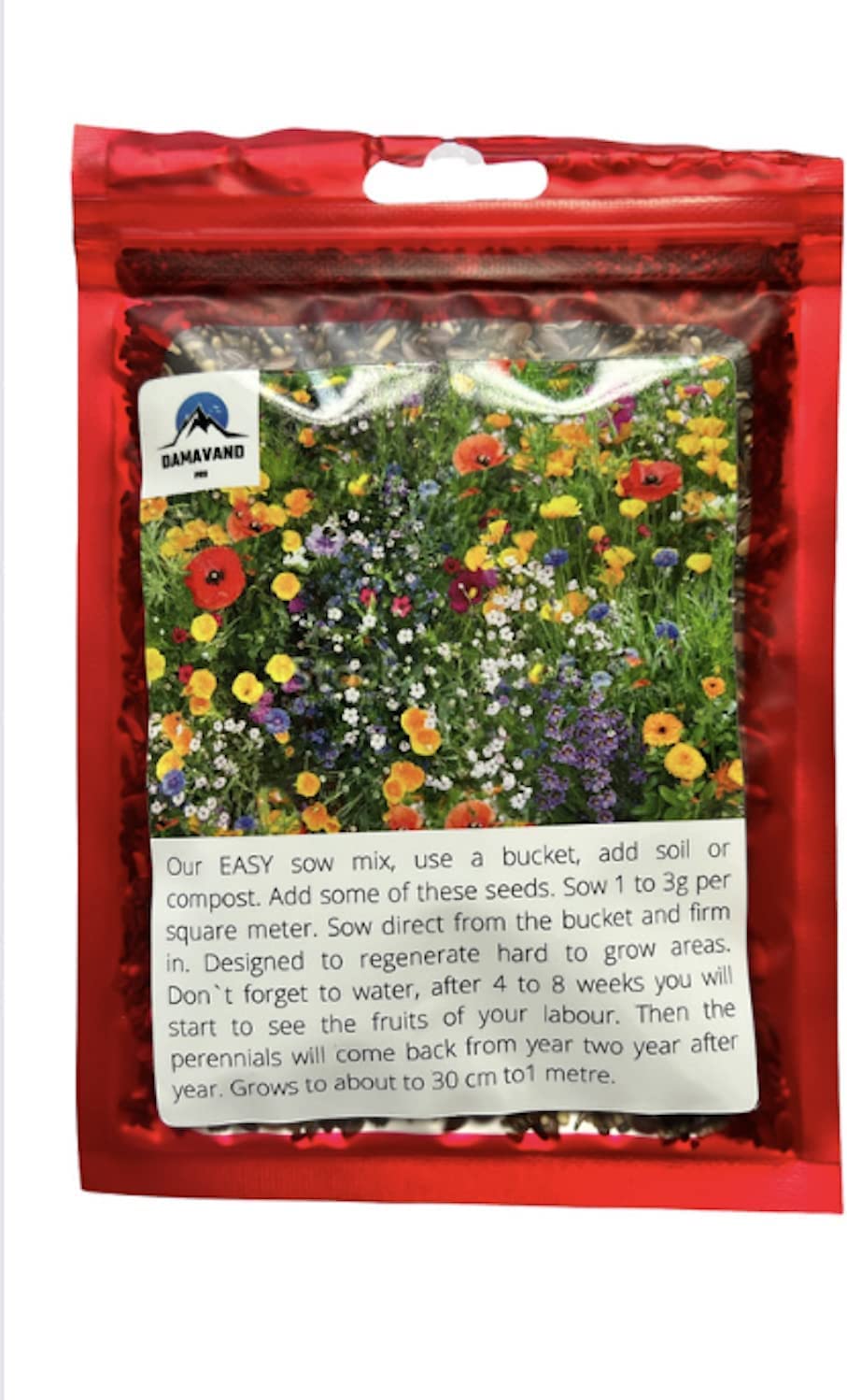 Wild Flower Meadow Seeds Mix UK, Garden Best Seeds for Bees and Butterflies Habitat Contain Purely Wildflower Seeds (100g)