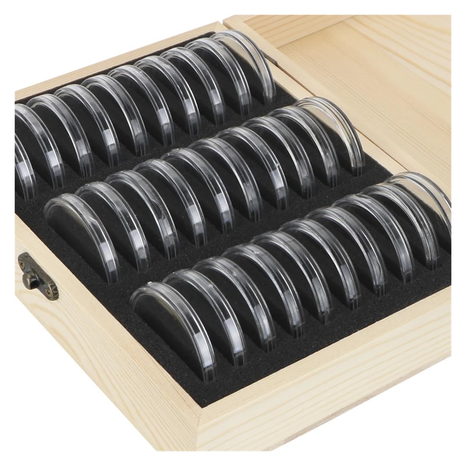 Münzsammelbox aus Holz