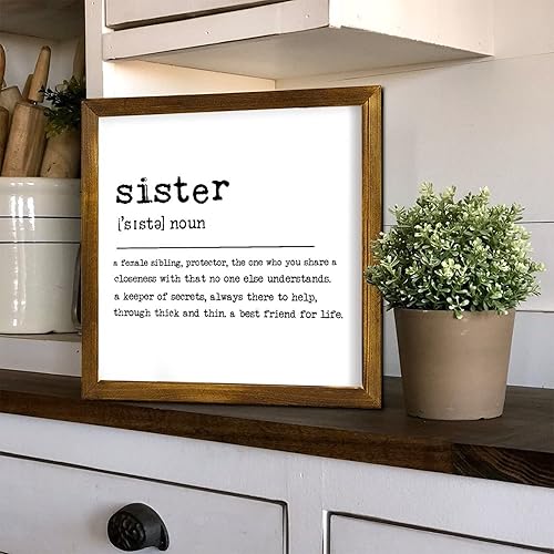 Vista 65 de Farmhouse Wall Decor Sign Smile Dictionary Definition Wood Framed Signs World Meaning Wall Art Rustic Home Decoration Smile for Kitchen Coffee Bar