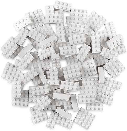 Vista 12 de Strictly Briks - Classic Briks - Kit de iniciación de construcción 100 % compatible con todas las principales marcas de bloques Gris 2x4 - 96 Piezas