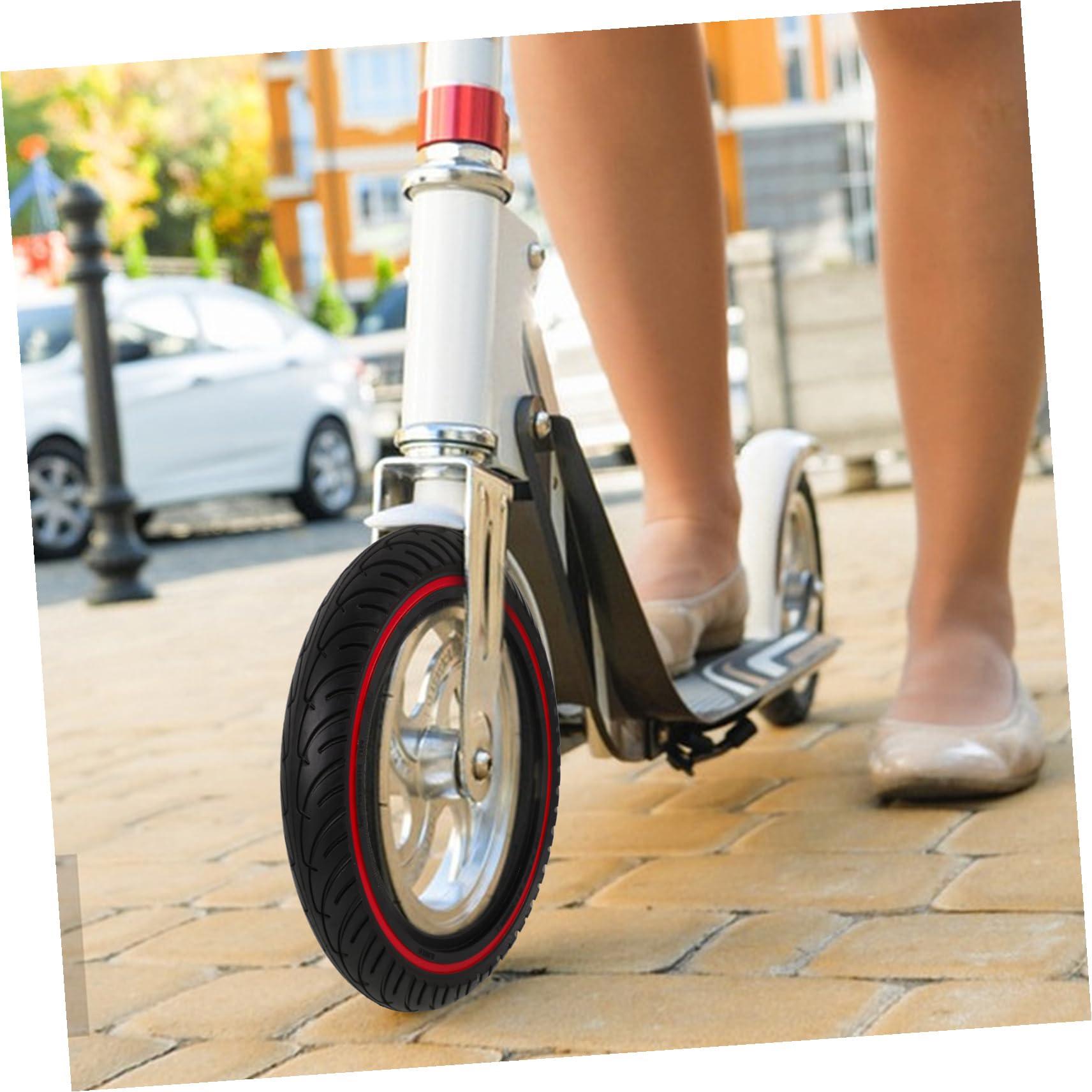 TOPBATHY Pneu Scooter Électrique Nid Abeille Non Gonflable Pneu Solide Remplacement pour Trottinette Électrique Pro