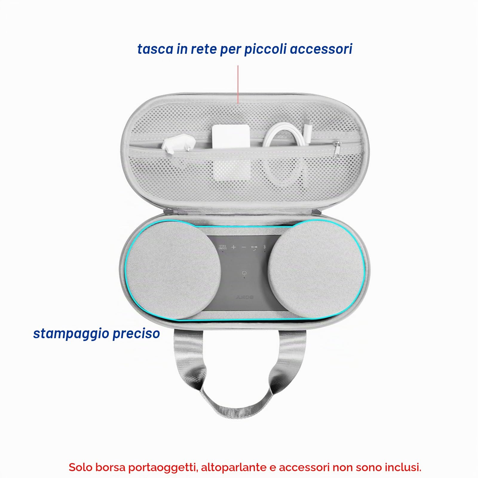 Custodia rigida per altoparlante Bluetooth Sony HT-AX7, custodia protettiva antiurto