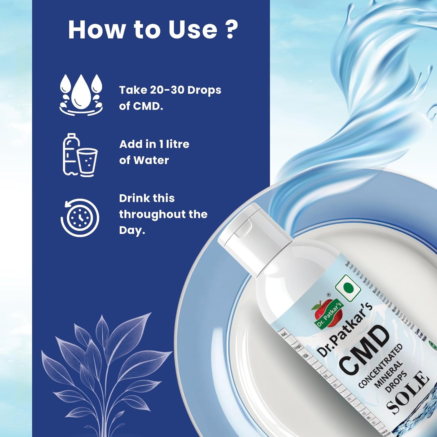 Dr. Increased Energy Level (CMD) 50ml in the focused mineral hydration trace supplements of Patkar Dr. Increased Energy Level (CMD) 50ml in the focused mineral hydration trace supplements of Patkar