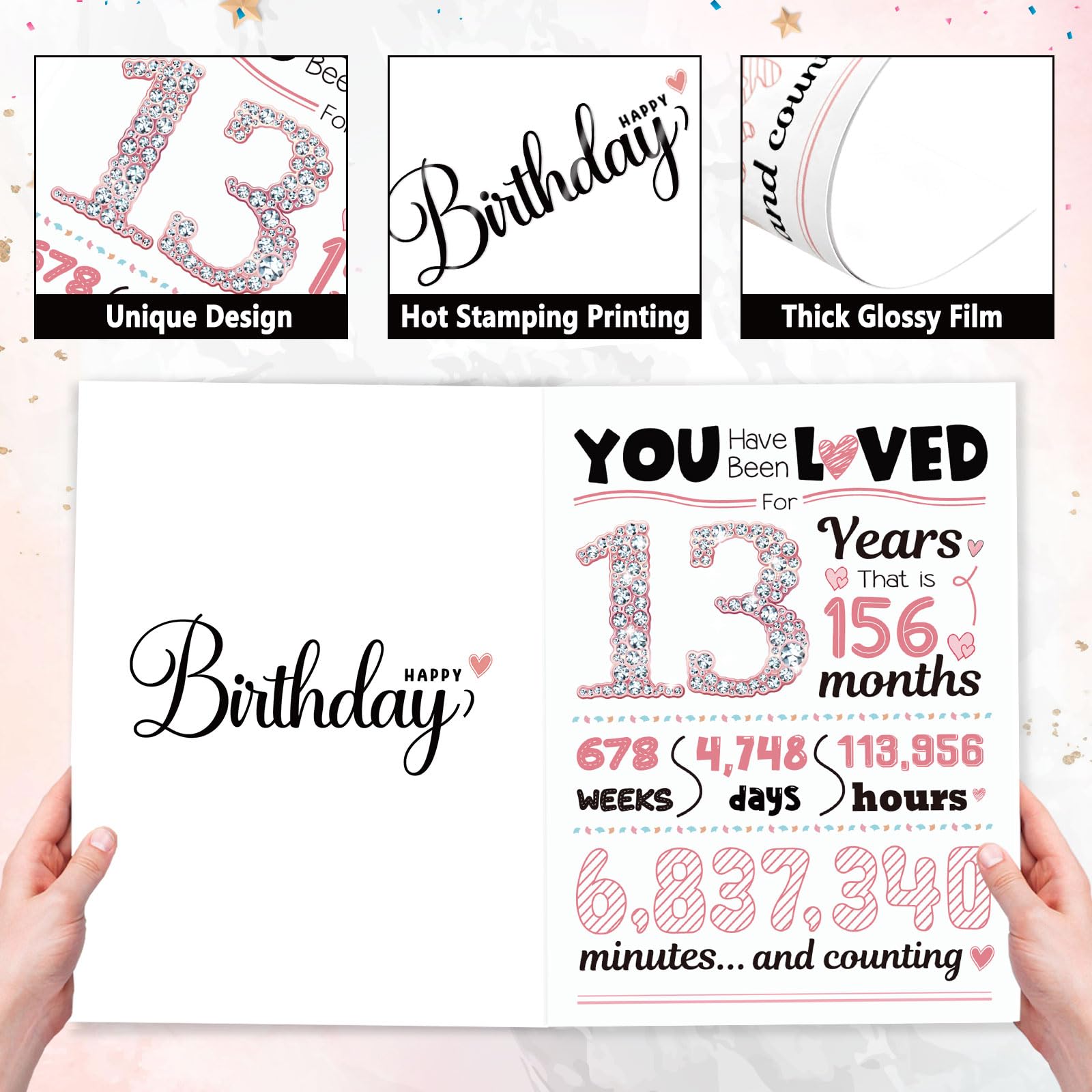 Amazon | TSVATE 13歳の誕生日カード おもしろい Happy 13歳の