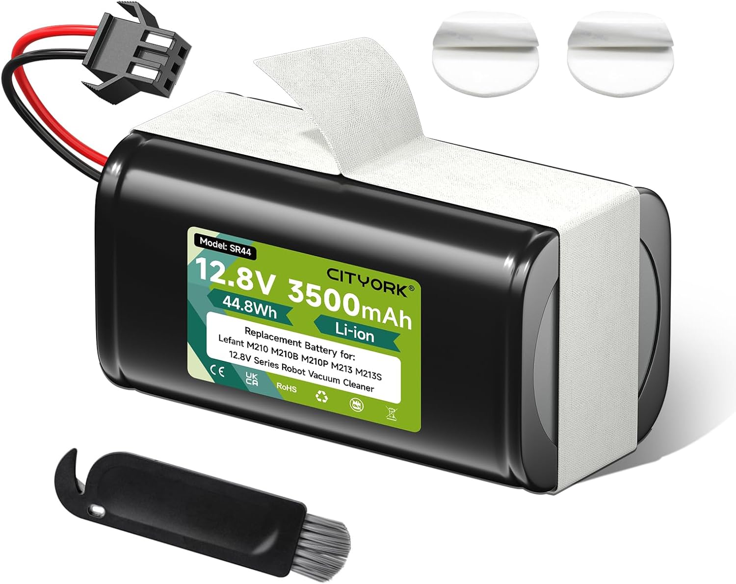 K KYUER 2600mAh Rechargeable Batteria per Lefant M210 M210B M210P M213 M213S Robot Vacuum Cleaner with Tools Aspirapolvere Battery 14.4V