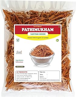 Pathimukham Sappan Wood Herbal Drinking Mix, Kerala Pathimugam Crushed Form, 2 Pack of 50g Each