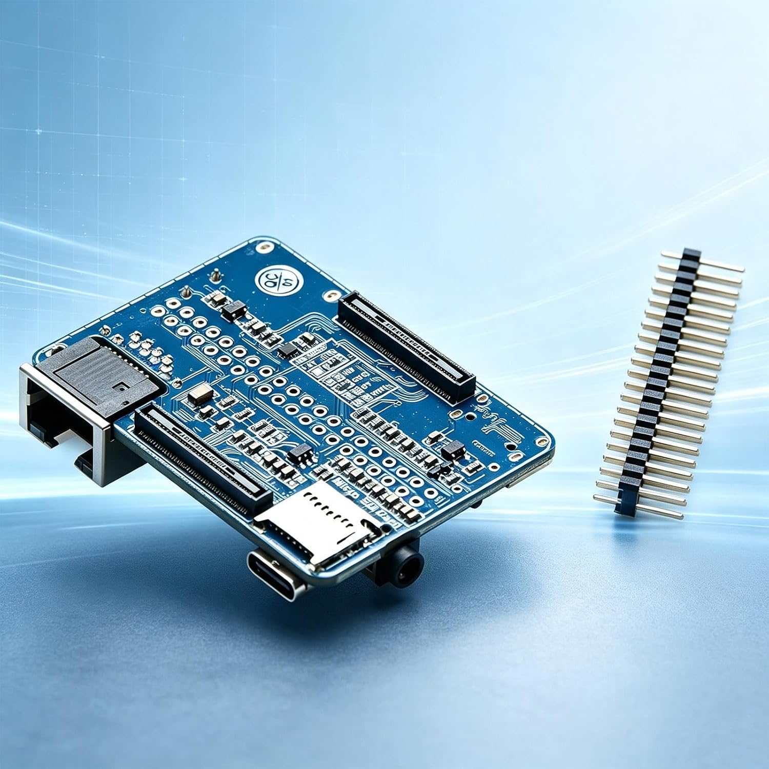 Mini HDTV USB RJ45 Expansion Board with 40PIN GPIO SD Card for Pi CM4