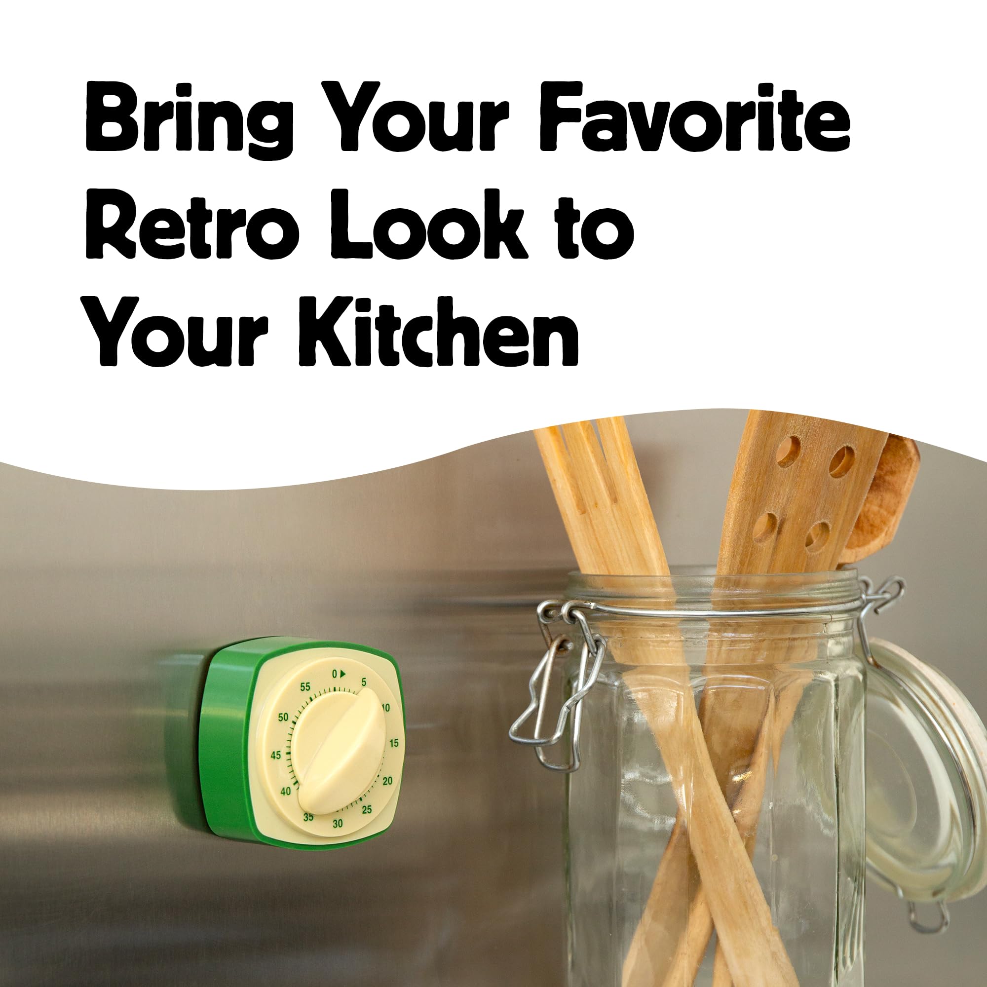 Amazon.com: Kikkerland Retro Kitchen Timer – Vintage Decor for
