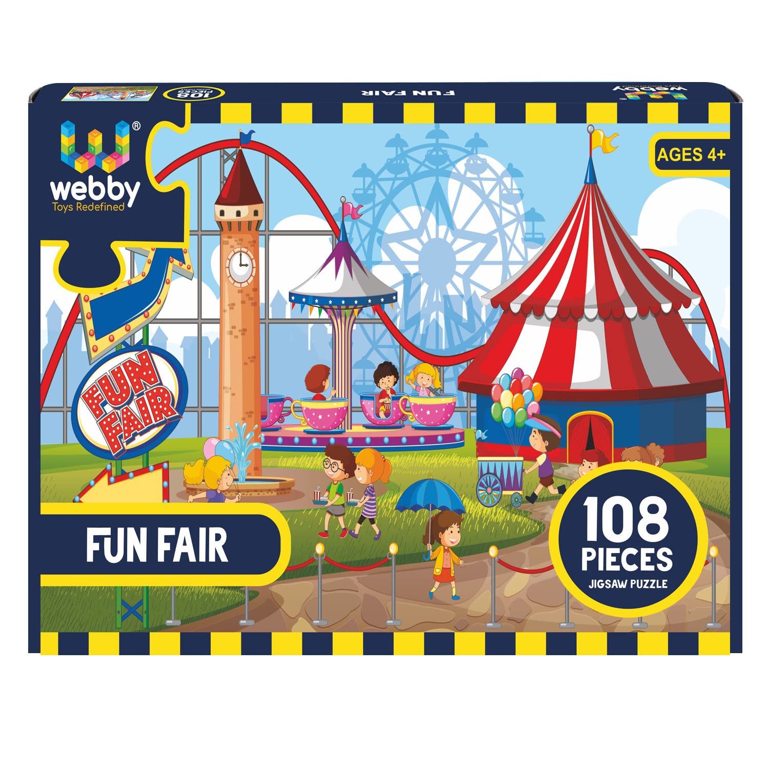 Webby Fun Fair Jigsaw Puzzle, 108 Pieces (B08J4YWV3G) Amazon Price History, Amazon Price Tracker
