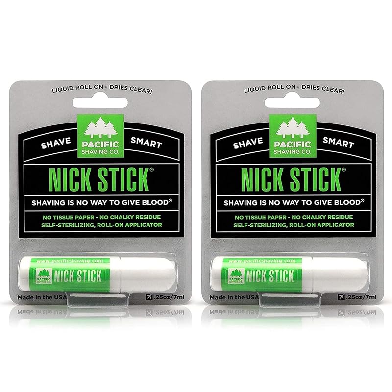 Pacific Shaving Company Nick Stick em roll-on para barbear, Pacote com 2
