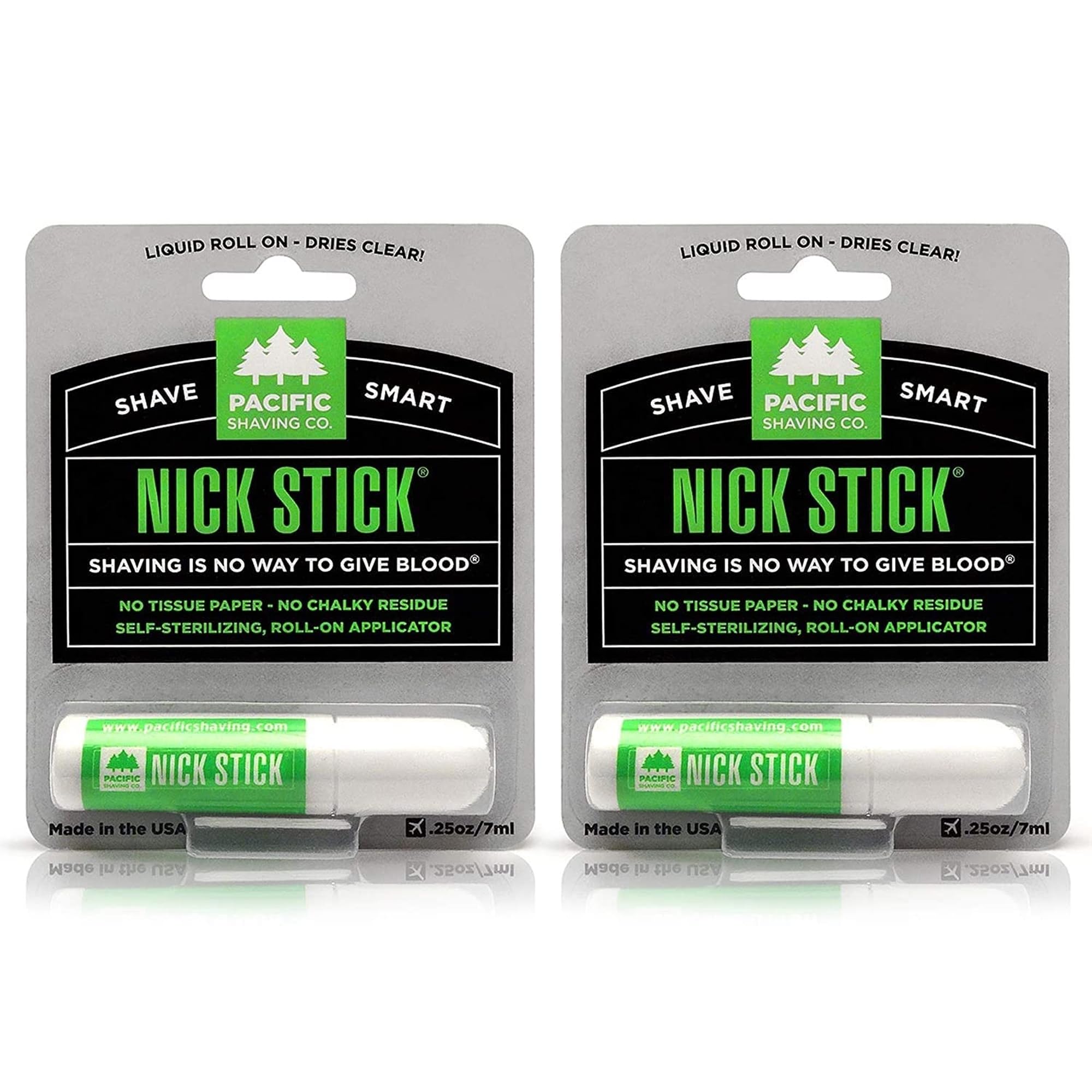 Pacific Shaving Company Roll-On Nick Stick for Men, 0.25 Oz (2 Pack)